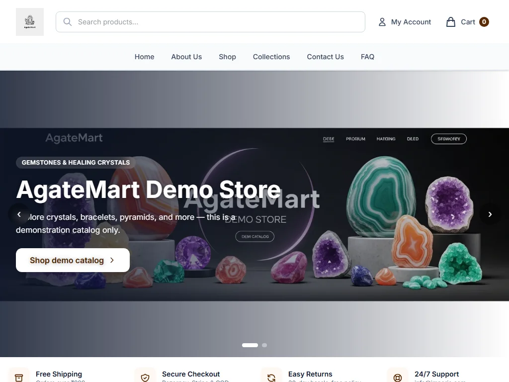 AgateMart tablet preview