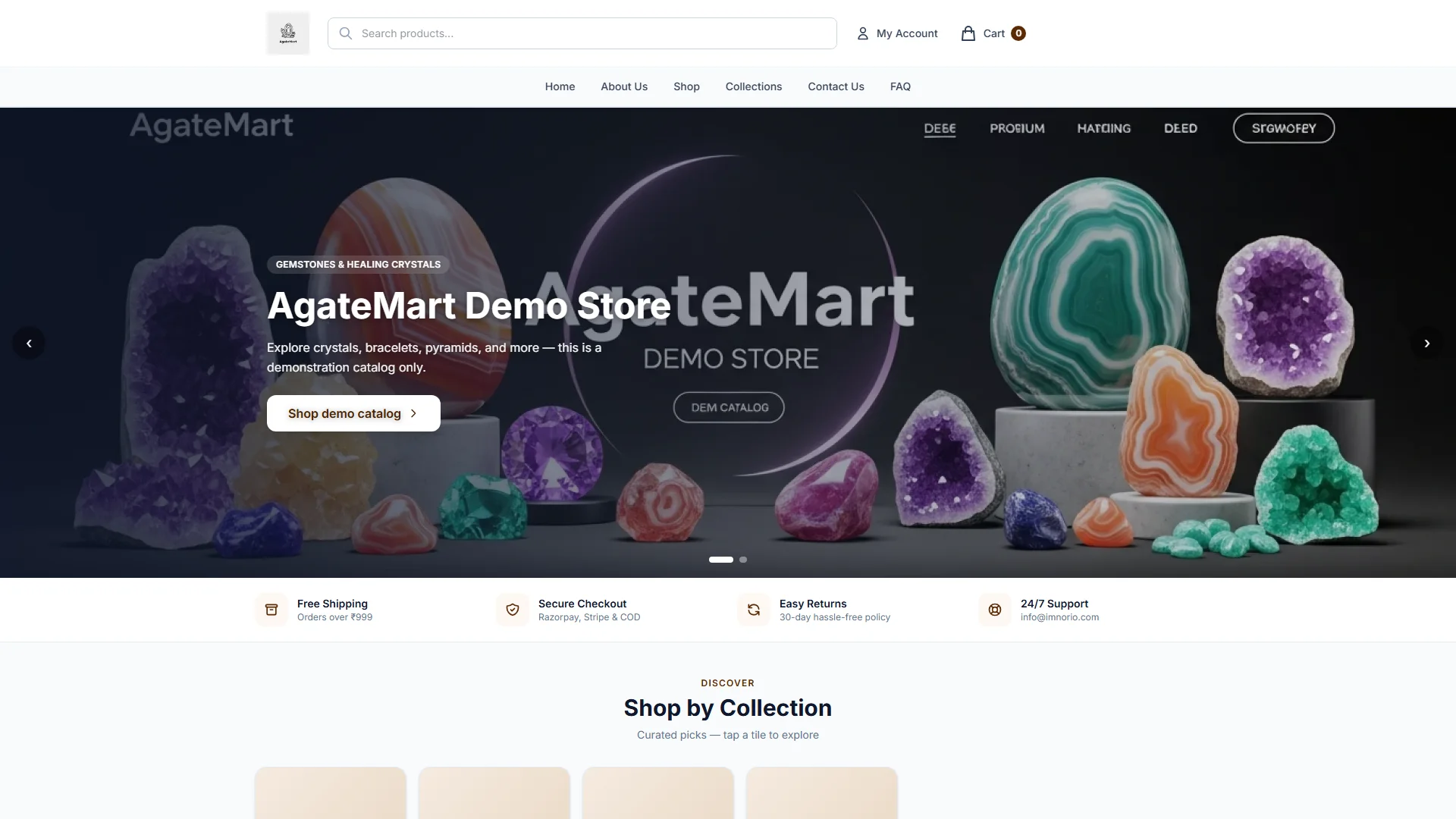 AgateMart desktop preview