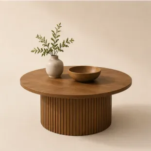 Round Coffee Table — Living Room